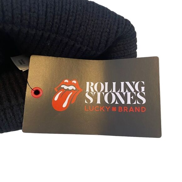 Rolling Stones Logo Black Unisex Stocking Cap. - Picture 6 of 7